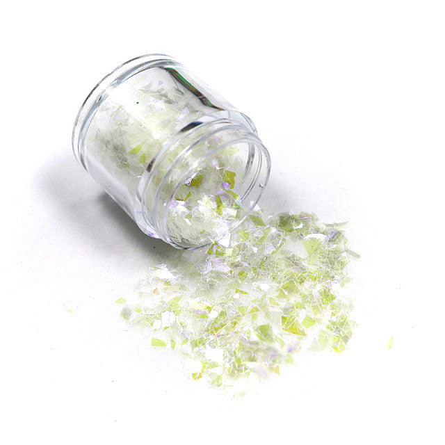 10g Holographic AB Nail Glitter Flakes Shell Sparkly Sequins Irregular Paillette DIY Gel Polish Manicure Nail Art Decorations