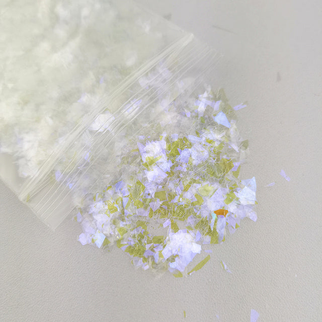10g Holographic AB Nail Glitter Flakes Shell Sparkly Sequins Irregular Paillette DIY Gel Polish Manicure Nail Art Decorations