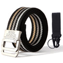 JIFANPAUL belt men outdoor hunting metal tactical belt multi-function alloy buckle high quality Marine Corps canvas belt for men