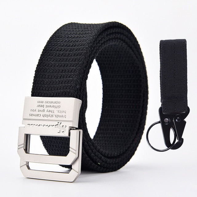 JIFANPAUL belt men outdoor hunting metal tactical belt multi-function alloy buckle high quality Marine Corps canvas belt for men