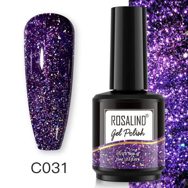 ROSALIND Gel Nail Polish 40 Colors Semi Permanent Manicure Nail Art Gel Varnishes Hybrid Base Top Coat For Gel Polish