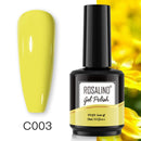 ROSALIND Gel Nail Polish 40 Colors Semi Permanent Manicure Nail Art Gel Varnishes Hybrid Base Top Coat For Gel Polish