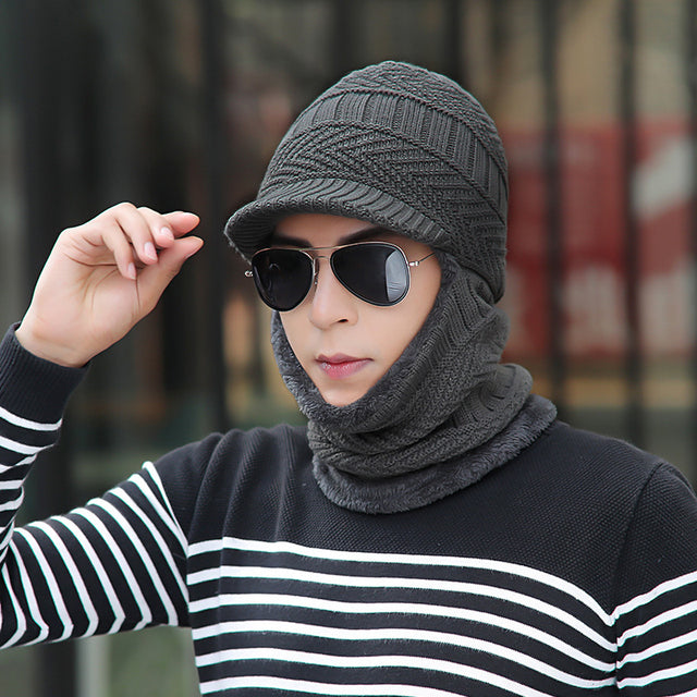 Winter Hat Skullies Beanies Hats Winter Beanies For Men Women Wool Scarf Caps Balaclava Mask Gorras Bonnet Knitted Hat