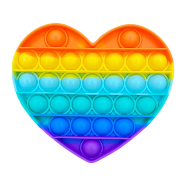 Squeeze Toy Fidget Toys Rainbow Push It Bubble Antistress Toys Sensory Toy To Relieve Autism Free Shipping