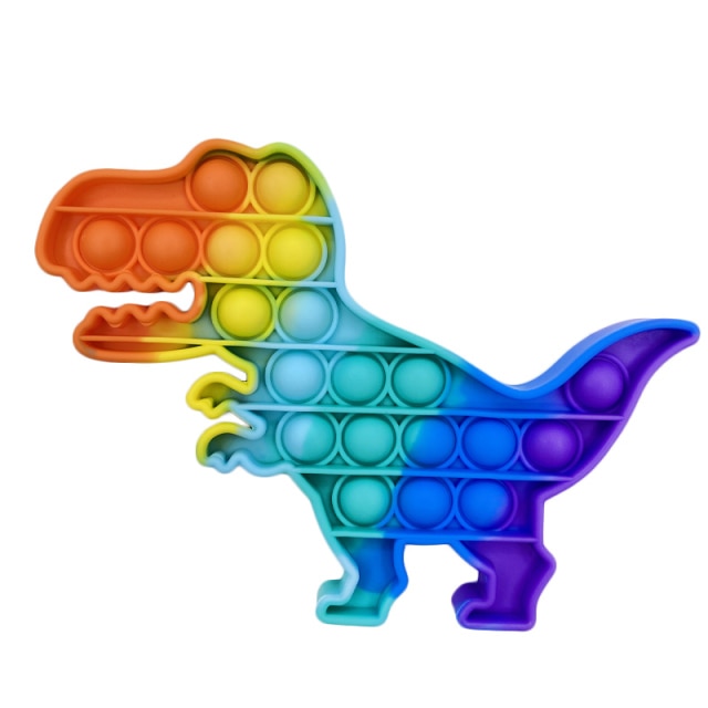 Squeeze Toy Fidget Toys Rainbow Push It Bubble Antistress Toys Sensory Toy To Relieve Autism Free Shipping