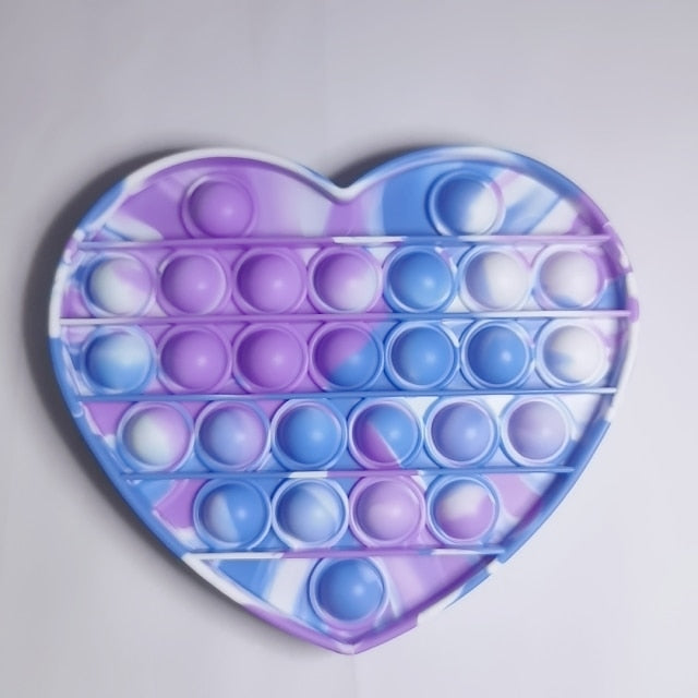 Squeeze Toy Fidget Toys Rainbow Push It Bubble Antistress Toys Sensory Toy To Relieve Autism Free Shipping