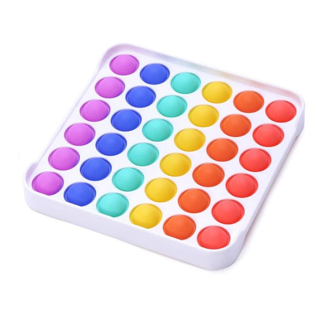 Squeeze Toy Fidget Toys Rainbow Push It Bubble Antistress Toys Sensory Toy To Relieve Autism Free Shipping