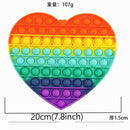 Squeeze Toy Fidget Toys Rainbow Push It Bubble Antistress Toys Sensory Toy To Relieve Autism Free Shipping