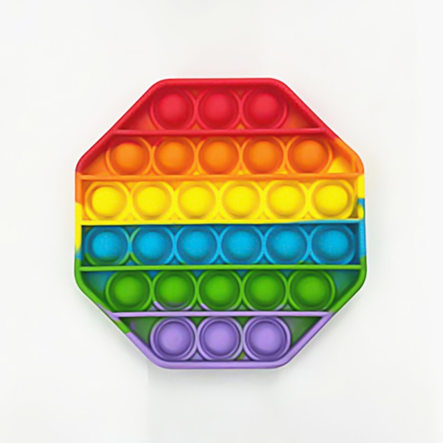 Squeeze Toy Fidget Toys Rainbow Push It Bubble Antistress Toys Sensory Toy To Relieve Autism Free Shipping