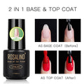 ROSALIND Top And Base Coat Gel Polish Long Lasting Reinforce 7ml Hybrid Varnishes Manicure Nail Gel Lacquer Nail Art Primer