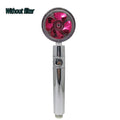 Strong Pressurization Spray Nozzle Water Saving  Rainfall 360 Degrees Rotating With Small Fan Washable Hand-held Shower Head