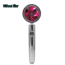 Strong Pressurization Spray Nozzle Water Saving  Rainfall 360 Degrees Rotating With Small Fan Washable Hand-held Shower Head