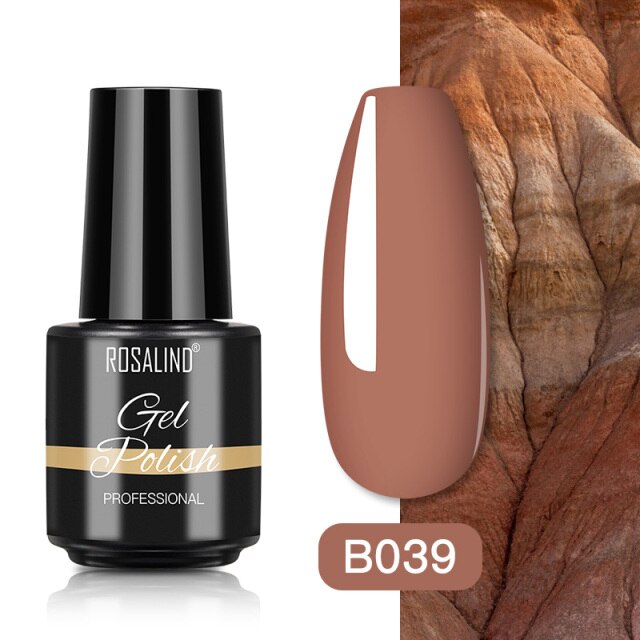 ROSALIND Gel Polish Plastic Bottle Hybrid Varnishes All For Manicure Nails Art Base Top Coat UV Vernis Semi Permanent Gellak