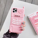 Cute Pink love heart kid girl gift Phone Case For iphone 13 12 11 pro max mini XR XSmax 6 7 8 Plus SE X Soft Silicone Back Cover