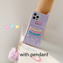 Cute Pink love heart kid girl gift Phone Case For iphone 13 12 11 pro max mini XR XSmax 6 7 8 Plus SE X Soft Silicone Back Cover