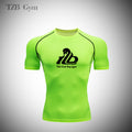 High Quality Running Man T shirt Compression Tight Men's Printing Sports T-shirt Dry Quick Gym Fitness jogging Yoga Shirts