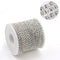 1Yard/Pack Glitter Crystal Rhinestones For Clothing Loose Flatback Sew On Rhinestone Chain AB Glass Rhinestones With Claw Z200