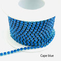 1Yard/Pack Glitter Crystal Rhinestones For Clothing Loose Flatback Sew On Rhinestone Chain AB Glass Rhinestones With Claw Z200