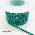 1Yard/Pack Glitter Crystal Rhinestones For Clothing Loose Flatback Sew On Rhinestone Chain AB Glass Rhinestones With Claw Z200