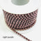 1Yard/Pack Glitter Crystal Rhinestones For Clothing Loose Flatback Sew On Rhinestone Chain AB Glass Rhinestones With Claw Z200