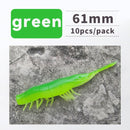 ANKIKEDI Soft Silicone Bait, Biting Shrimp Carp Bass, Pike Fishing Lure Gamba Gambas Gambita Lure,Sea Worm Swimbait Rockfishing