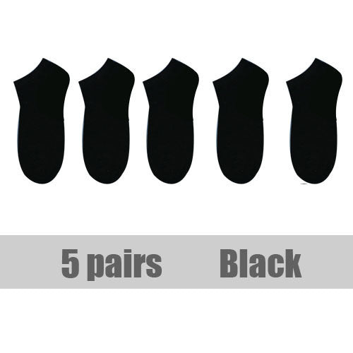 10 Pairs And 5 Pairs Women Socks Breathable Sports socks Solid Color Boat socks Comfortable Cotton Ankle Socks White Black