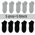 10 Pairs And 5 Pairs Women Socks Breathable Sports socks Solid Color Boat socks Comfortable Cotton Ankle Socks White Black