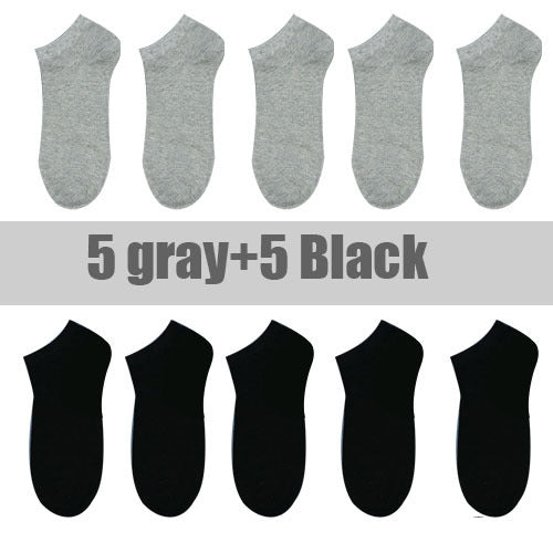 10 Pairs And 5 Pairs Women Socks Breathable Sports socks Solid Color Boat socks Comfortable Cotton Ankle Socks White Black