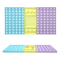 Big Size Popper Game Rainbow Chess Board Push Bubble Pops its Fidget Toys Stress Relief Toy Interactive Popet Game Sensory Toy