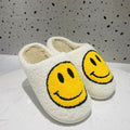 FUNNY FUNKY Winter Womens'Slippers Fluffy Faux Fur Smile Face Household Slippers Shoes for Women 2021 Indoor Female Shoes
