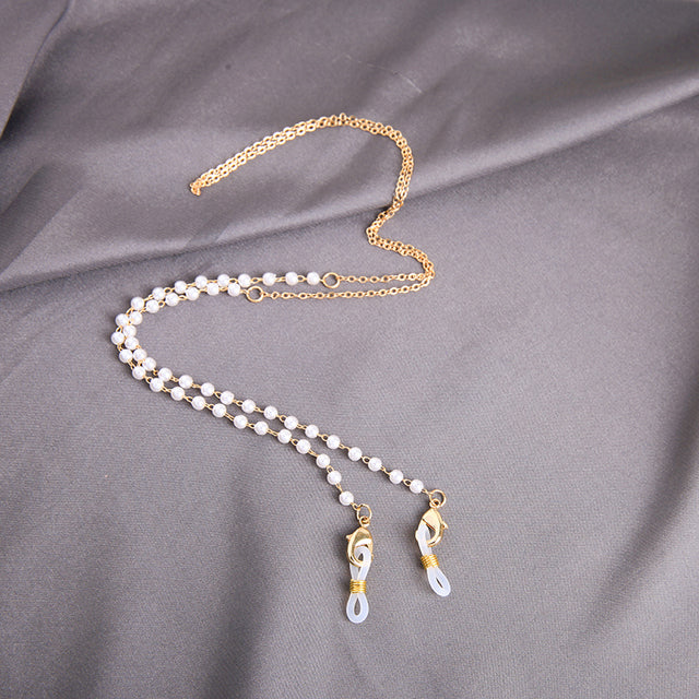 kissme Sunglasses Masking Chains For Women Multiple Acrylic Pearl Crystal Eyeglasses Chains 2021 New Fashion Jewelry Wholesale