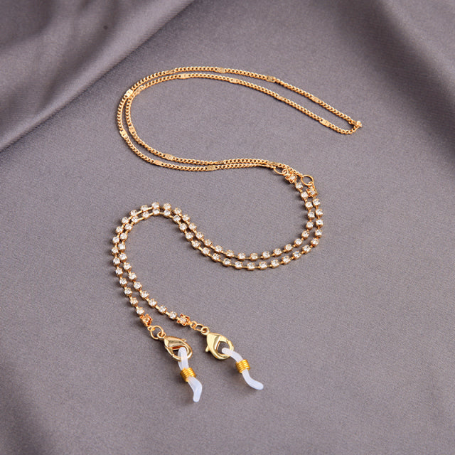 kissme Sunglasses Masking Chains For Women Multiple Acrylic Pearl Crystal Eyeglasses Chains 2021 New Fashion Jewelry Wholesale