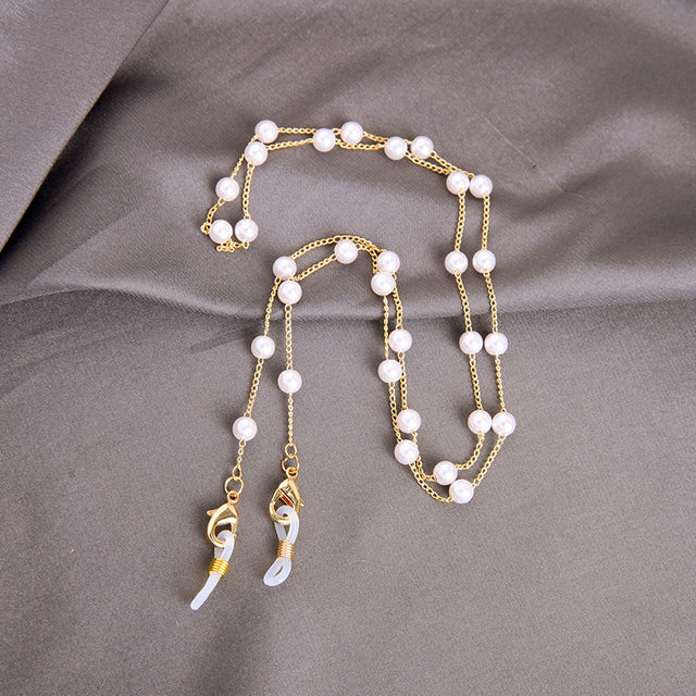 kissme Sunglasses Masking Chains For Women Multiple Acrylic Pearl Crystal Eyeglasses Chains 2021 New Fashion Jewelry Wholesale