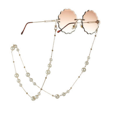 kissme Sunglasses Masking Chains For Women Multiple Acrylic Pearl Crystal Eyeglasses Chains 2021 New Fashion Jewelry Wholesale