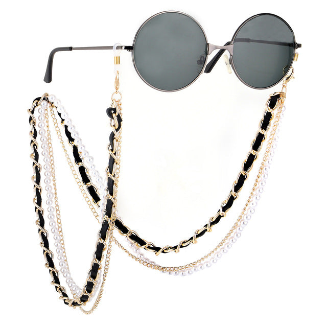 kissme Sunglasses Masking Chains For Women Multiple Acrylic Pearl Crystal Eyeglasses Chains 2021 New Fashion Jewelry Wholesale