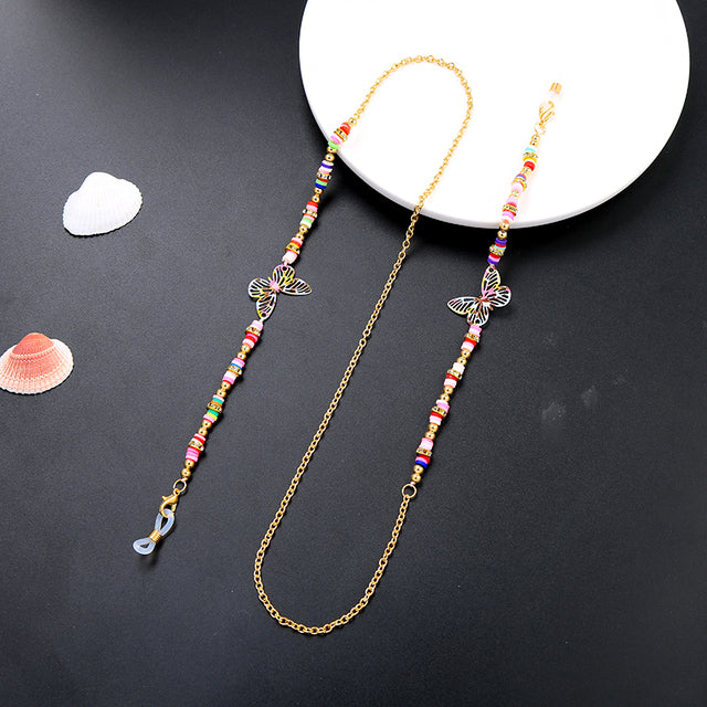 kissme Sunglasses Masking Chains For Women Multiple Acrylic Pearl Crystal Eyeglasses Chains 2021 New Fashion Jewelry Wholesale