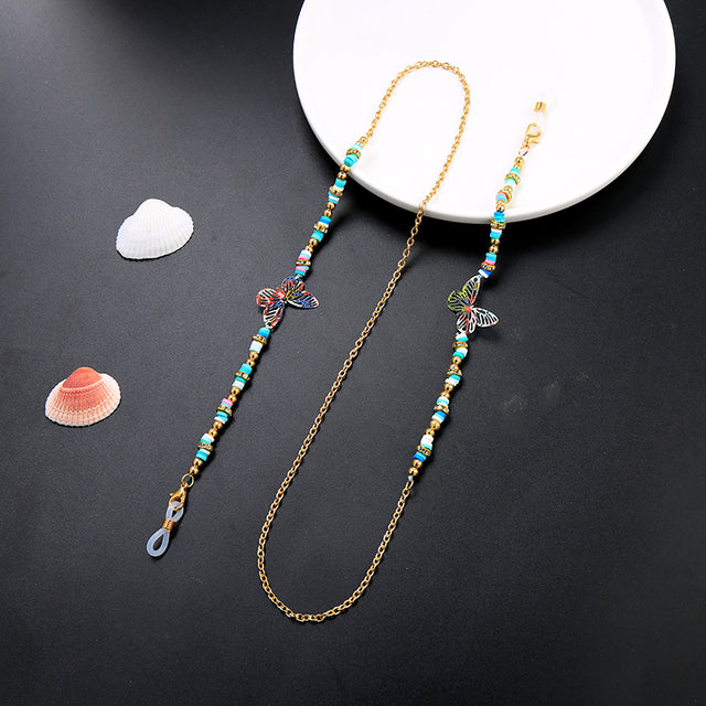 kissme Sunglasses Masking Chains For Women Multiple Acrylic Pearl Crystal Eyeglasses Chains 2021 New Fashion Jewelry Wholesale