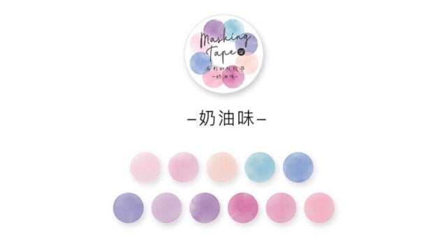 Mohamm 1Pc Fruit Hard Candy Series Decoration Special-Shaped Washi Masking Tape Creative Scrapbooking Stationary School Supplies