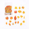 Mohamm 40sheets Plant Flowers Mini Scrapbooking Stickers Aesthetic Paper Sticker Flakes Stationary Office Accessorie Art Supplie
