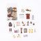 Mohamm 40sheets Plant Flowers Mini Scrapbooking Stickers Aesthetic Paper Sticker Flakes Stationary Office Accessorie Art Supplie