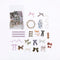 Mohamm 40sheets Plant Flowers Mini Scrapbooking Stickers Aesthetic Paper Sticker Flakes Stationary Office Accessorie Art Supplie