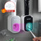 Automatic Toothpaste Dispenser Squeezers Toothpaste Tooth Dust-proof Toothbrush Holder Wall Mount Stand Bathroom Accessories Set