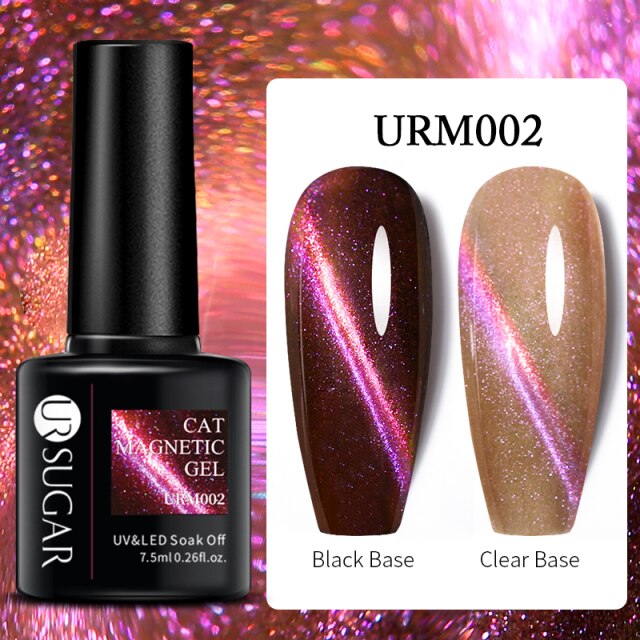 UR SUGAR Magnet Nail Gel Polish 5D Cat Magnetic UV Gel Nail Polish Chameleon Magnetic Gel Varnishes  Soak Off Enamel
