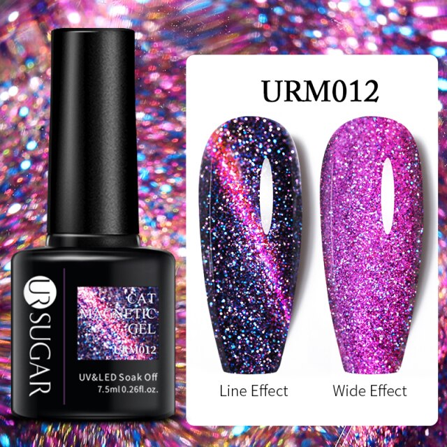 UR SUGAR Magnet Nail Gel Polish 5D Cat Magnetic UV Gel Nail Polish Chameleon Magnetic Gel Varnishes  Soak Off Enamel