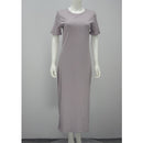 Long Sleeve Maxi T Shirt Dress Women Autumn Winter Sexy Party Bodycon Vintage Casual Slit Knitted Cotton White Black Sundress