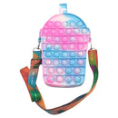 Cute Bag Fidget Toys Reliver Stress Toy Rainbow Push Bubble Simple Dimmer Antistress Toy Children Sensory Game Toy Backpack