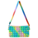 Cute Bag Fidget Toys Reliver Stress Toy Rainbow Push Bubble Simple Dimmer Antistress Toy Children Sensory Game Toy Backpack