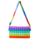 Cute Bag Fidget Toys Reliver Stress Toy Rainbow Push Bubble Simple Dimmer Antistress Toy Children Sensory Game Toy Backpack