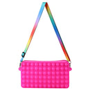 Cute Bag Fidget Toys Reliver Stress Toy Rainbow Push Bubble Simple Dimmer Antistress Toy Children Sensory Game Toy Backpack