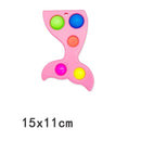 Eight Planets Simple Dimple Popset Fidget Sensory Toy keychain Stress Relief Antistress Board Autism Anxiety Fidget Toy For Kids